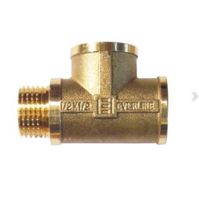 Réz T idom 1/2" BBK