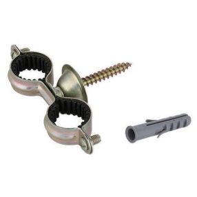 Bordás gumis bilnics réz dupla 22mm + csavar és tipli
