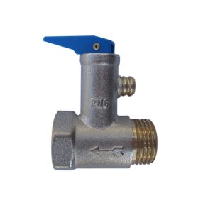 Bojler biztonsági szelep leeresztőkarral 1/2" 6 bar