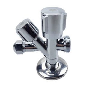 Kombinált sarokszelep 1/2"-3/8"-3/4"