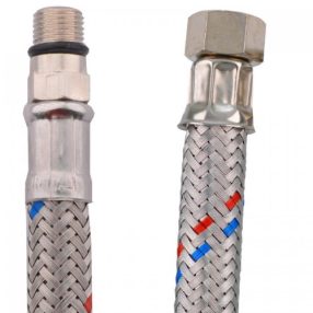 Flexibilis csapbekötő cső vízre 3/8"-M10x1 - 30 cm